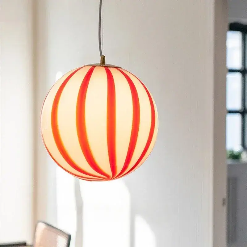 Living Kid Room Hanging Lamp Restaurant Shop Hotel Art Deco Lollipop Chandelier Candy Ball Color Pendant Lights for Mood Light