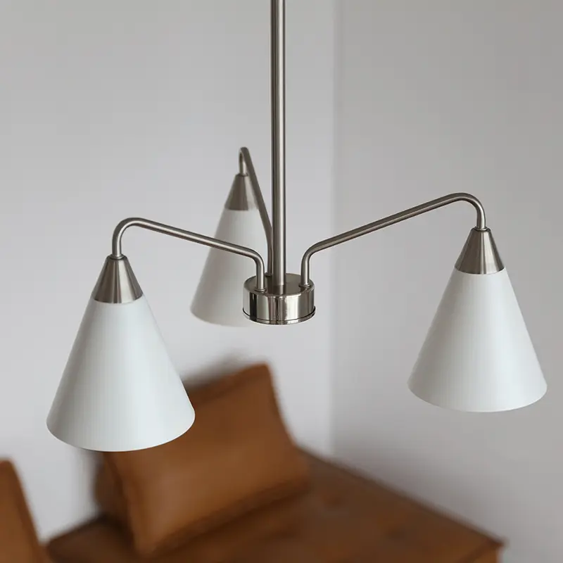 French Modern Pendant Lights Bauhaus Living Room Bedroom Chandeliers Vintage Metal Led Lights for Home Deco Mood Light