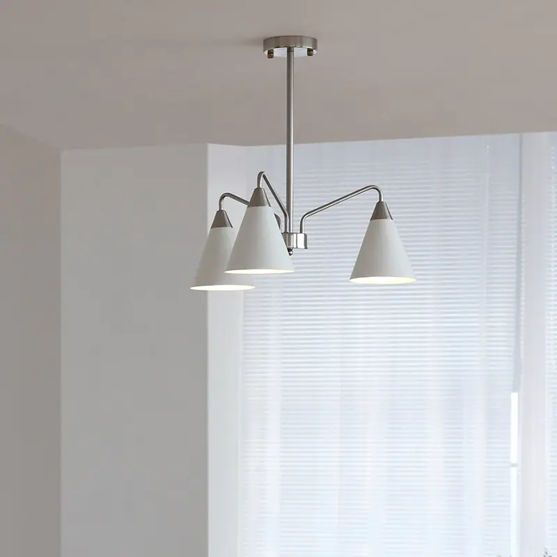 French Modern Pendant Lights Bauhaus Living Room Bedroom Chandeliers Vintage Metal Led Lights for Home Deco Mood Light
