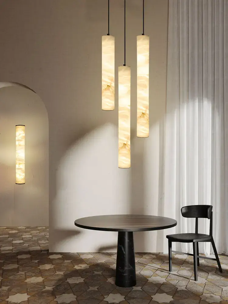 Natural Marble Pendant Lights Hotel Restaurant Porch Luxury Chandeliers Living Room Bedside Led Lights for Home Decor Lustre