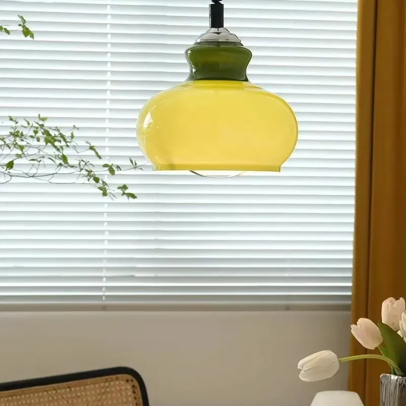 Retro Bauhaus Ceiling Lamp Nordic Glass Led Ceiling Chandelier Living Room Restaurant Shop Dining Pendant Lights Room Decor