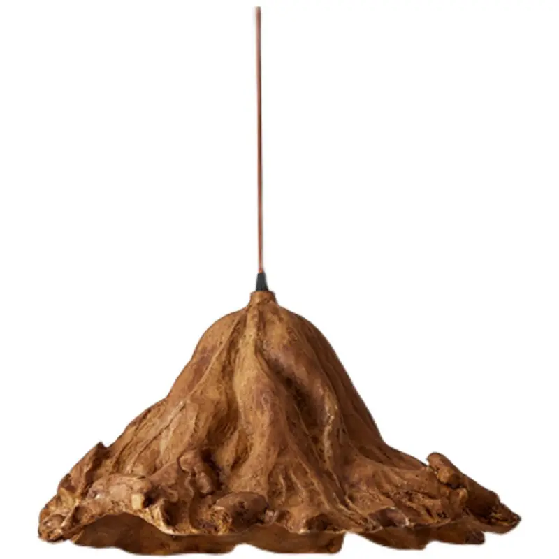 Wabi Sabi Resin Pendant Lights Restaurant Hotel Lotus Leaf Chandelier Living Dining Room Vintage Light for Room Decor Lustre