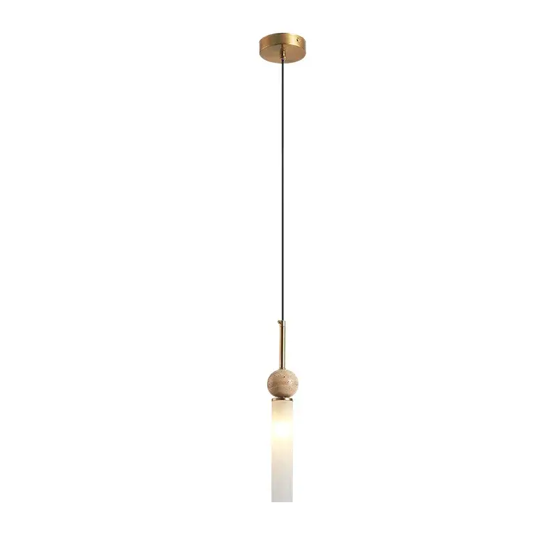 Modern Art Decor Hotel Restaraunt Pendant Lights Natural Stone Led Chandeliers Living Room Bedside Led Light for Home Decor