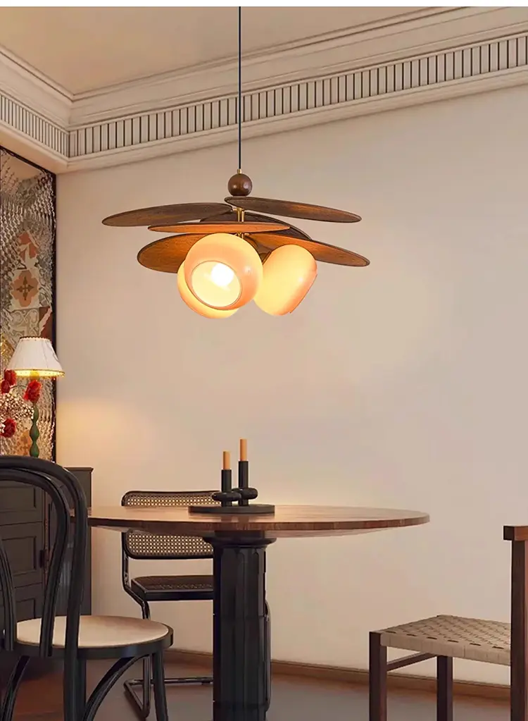 Rattan Weave Pendant Light Japan Vintage Restaurant Hotel Led Chandelier Rustic Living Room Led Lights for Mood Light Lustre