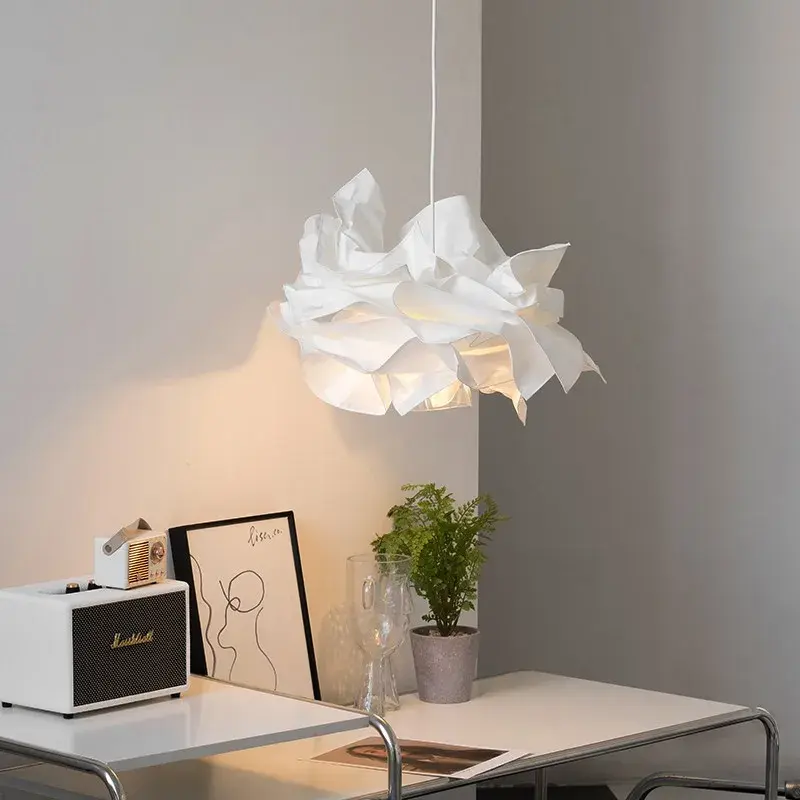 Modern Cloud Pendant Lights Living Room Bedroom Study Shop Decor Paper Chandelier Hotel Shop White Hanging Lamp