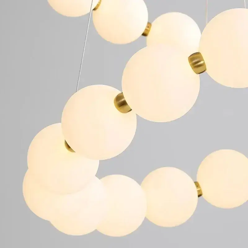 Hotel Hall Pendant Lights Europe Luxury Necklace Led Ceiling Chandelier Living Room Bedroom Ceiling Lamp Home Decorations Lustre