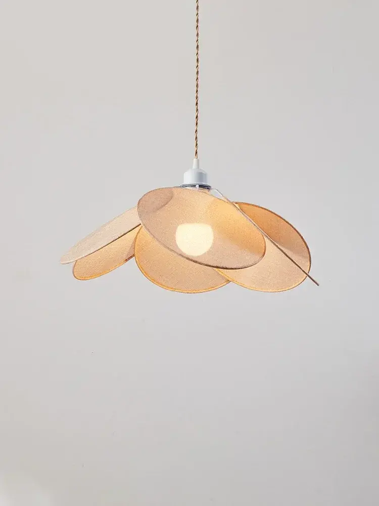 Japan Cloth Pendant Light Coffee Shop Restaurant Fabric E27 Chandelier Living Dining Table Ceiling Light for Home and Decoration