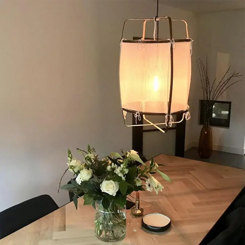 Bohemian Fabric Ceiling Pendant Lamp Restaurant Shop Hotel Art Deco Gauze Ceiling Light Living Room Shop Hanging Lamp Mood Light