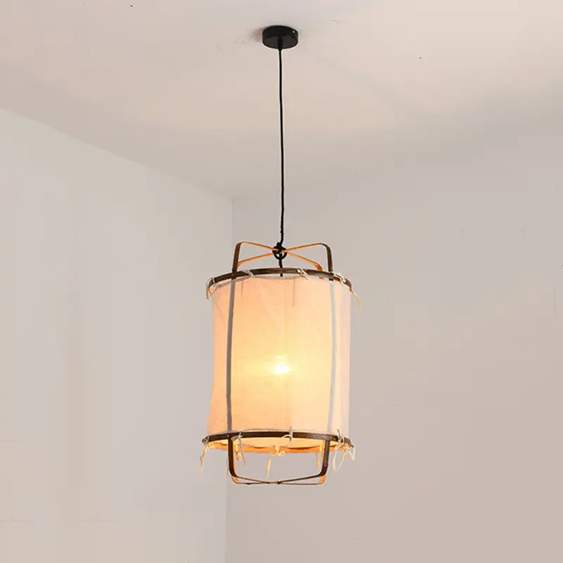 Bohemian Fabric Ceiling Pendant Lamp Restaurant Shop Hotel Art Deco Gauze Ceiling Light Living Room Shop Hanging Lamp Mood Light