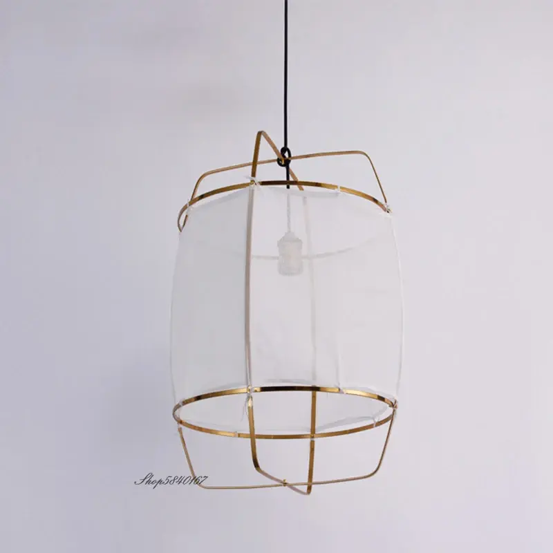 Bohemian Fabric Ceiling Pendant Lamp Restaurant Shop Hotel Art Deco Gauze Ceiling Light Living Room Shop Hanging Lamp Mood Light