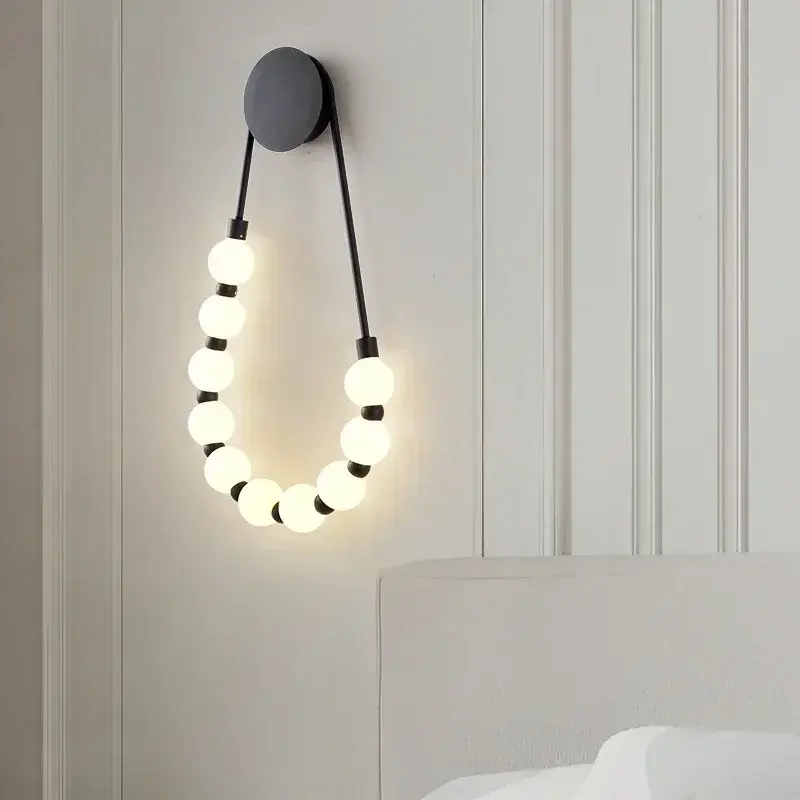 Modern Necklace Wall Lamp Restaurant Hotel Lobby Shop Wall Light Living Room Bedroom Background Wall lamps for Room Decoration