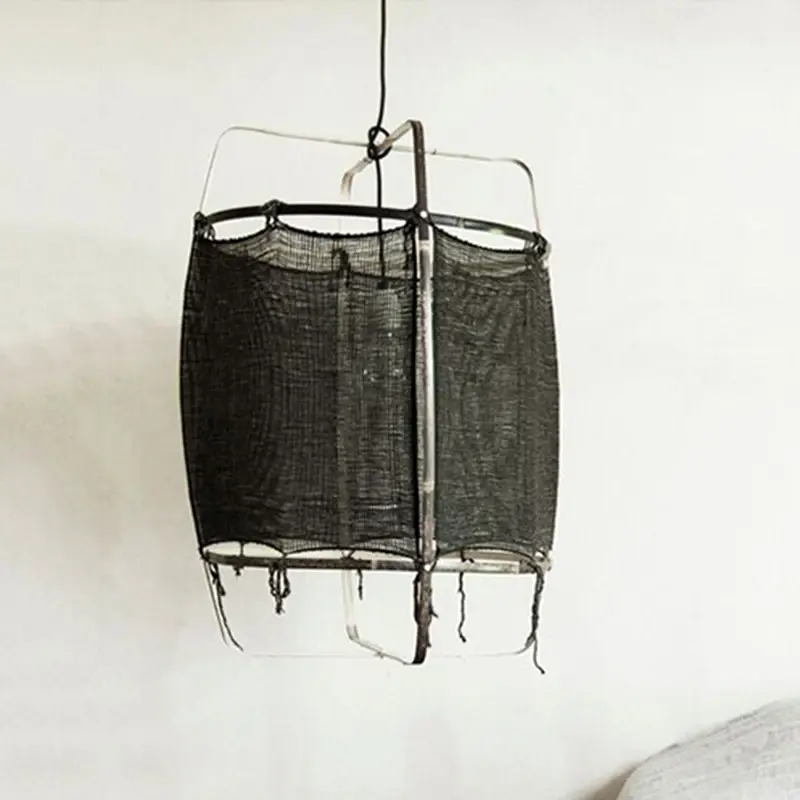 Bohemian Fabric Ceiling Pendant Lamp Restaurant Shop Hotel Art Deco Gauze Ceiling Light Living Room Shop Hanging Lamp Mood Light