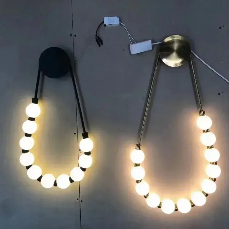 Modern Necklace Wall Lamp Restaurant Hotel Lobby Shop Wall Light Living Room Bedroom Background Wall lamps for Room Decoration