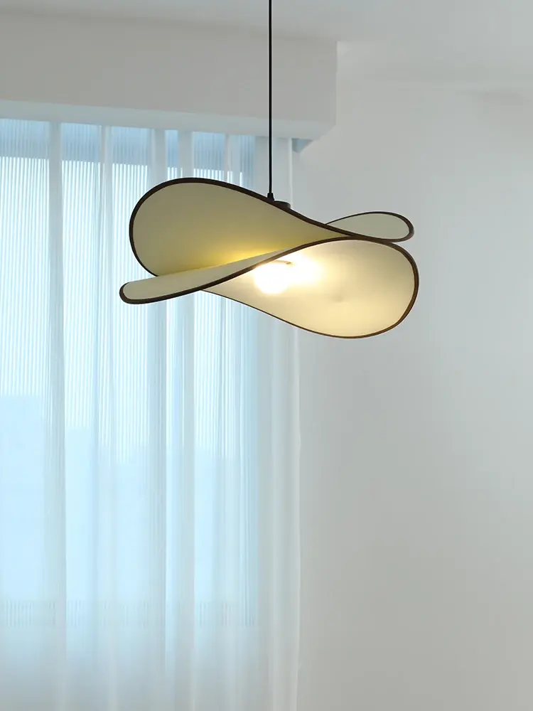 Wabi Sabi Cloth Ceiling Lamp Living Room Shop Led Ceiling Chandelier Kitchen Island Pendant Lights Home decorations Lustre