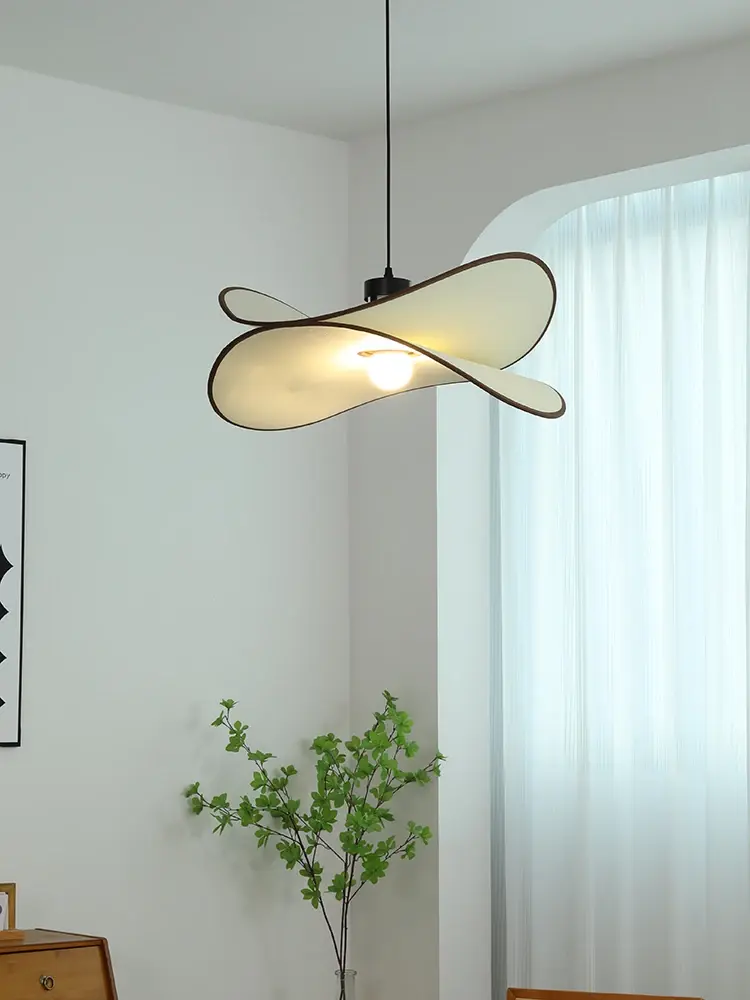 Wabi Sabi Cloth Ceiling Lamp Living Room Shop Led Ceiling Chandelier Kitchen Island Pendant Lights Home decorations Lustre
