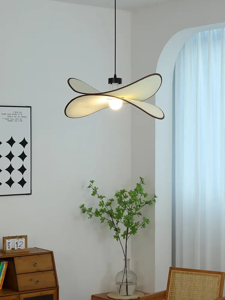 Wabi Sabi Cloth Ceiling Lamp Living Room Shop Led Ceiling Chandelier Kitchen Island Pendant Lights Home decorations Lustre