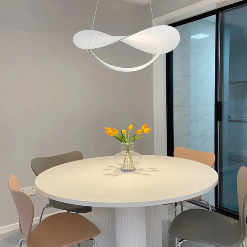 Italy Simple Hanging Lamp for Ceiling Living Room Dining Table Pendant Light Cloth Kitchen Island Chandelier Home Decoration