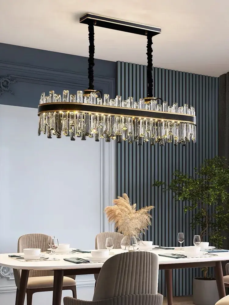 Moonriver Lighting Luxury Crystal Chandelier European Style Living Room Pendant Light Bedroom Restaurant Hanging Lamp for Home