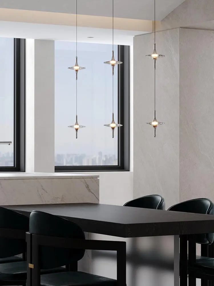 French Luxury Led Ceiling Chandelier Foyer Staircase Villa Loft Pendant Lights Living Room Bedside Kitchen Ceiling Lamp Lustre