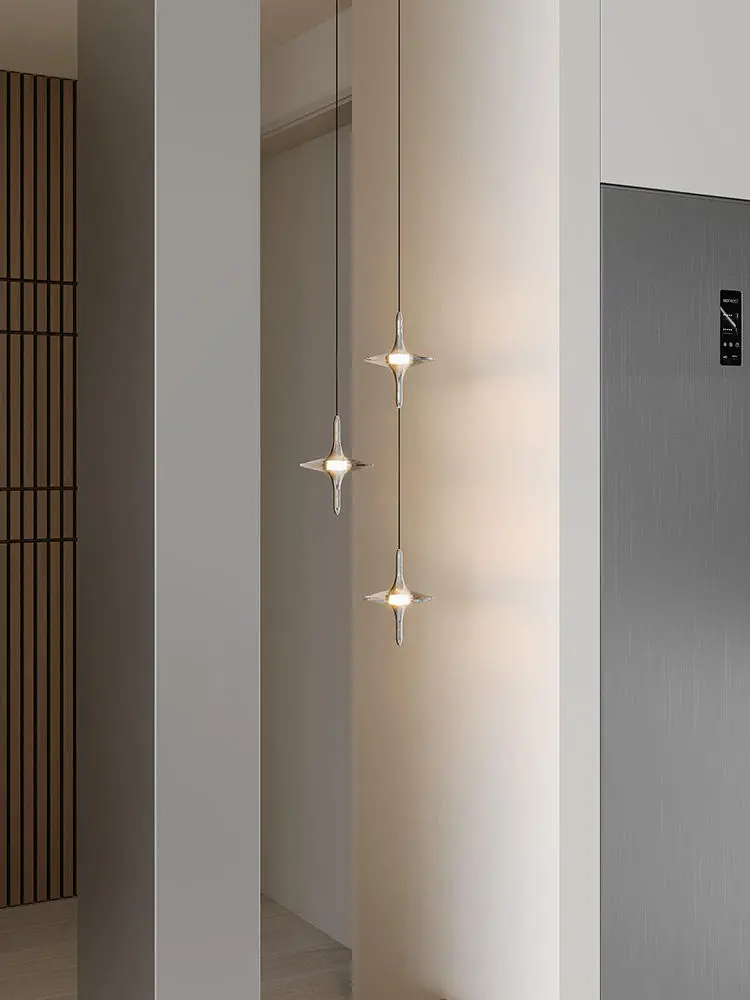 French Luxury Led Ceiling Chandelier Foyer Staircase Villa Loft Pendant Lights Living Room Bedside Kitchen Ceiling Lamp Lustre