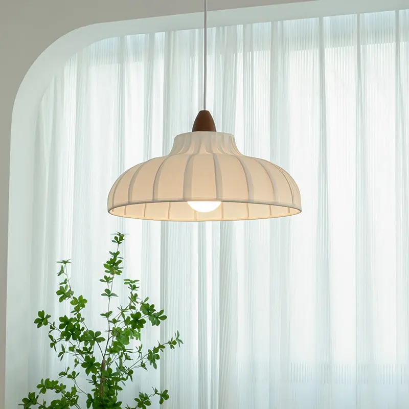 Japan Fabric Pendant Lights Restaurant Shop Table Chandeliers Apartment Living Room Cloth Hanigng Lamp for Home Decor Lustre