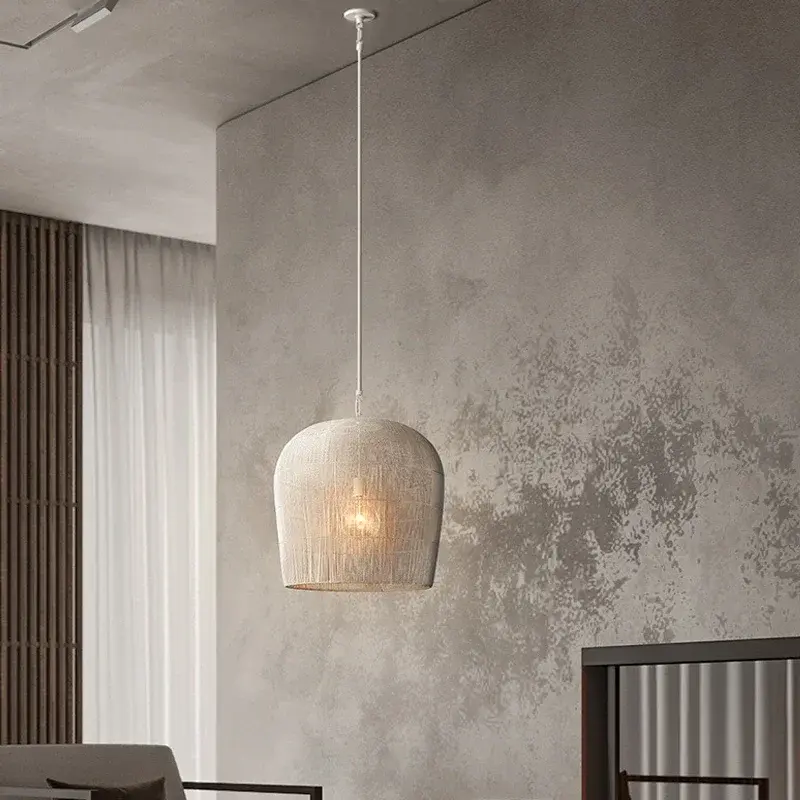 Japanese Restaurant Hotel Shop Chandelier Wabi Sabi Rattan Pendant Light Living Room Bedside Mood Light for Home Decor