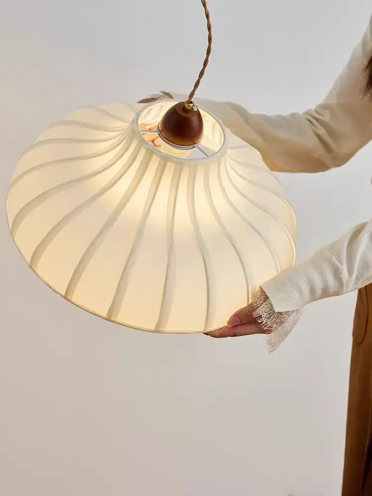Japan Fabric Pendant Lights Restaurant Shop Table Chandeliers Apartment Living Room Cloth Hanigng Lamp for Home Decor Lustre