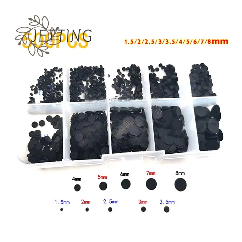 500pcs/box 1.5-8mm Conductive Rubber Pads Keypad Repair Kit For IR Remote Control Conductive Rubber Buttons