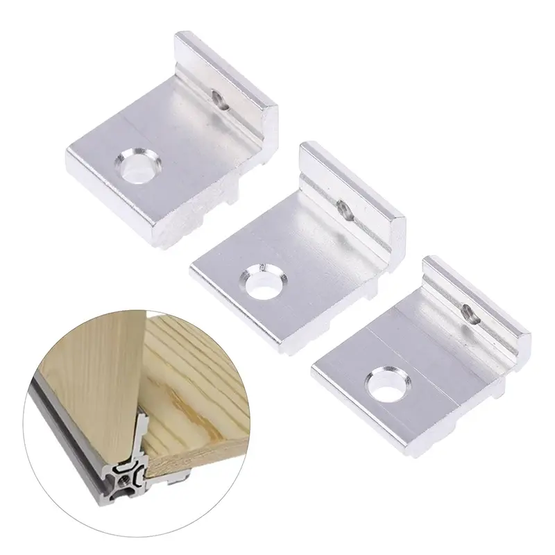 High Quality 1Set Aluminum Profile Fixing Parts Side Panel Bracket Accessories 2020 3030 4040