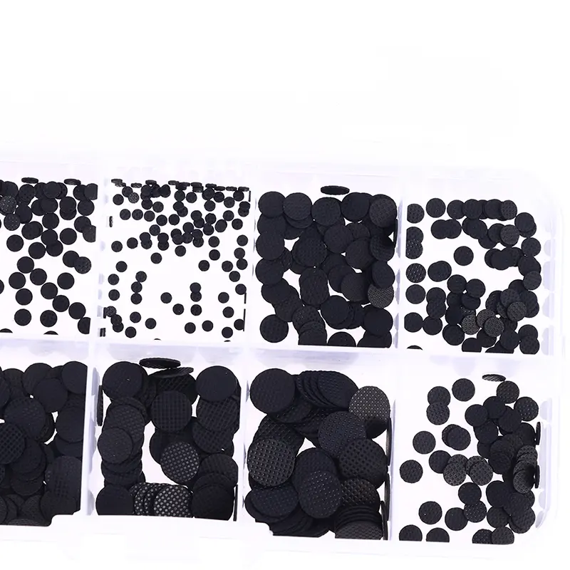 500pcs/box 1.5-8mm Conductive Rubber Pads Keypad Repair Kit For IR Remote Control Conductive Rubber Buttons
