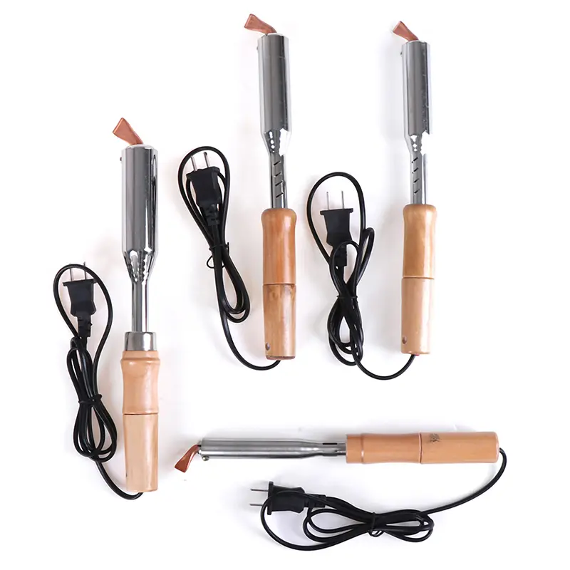 150W/200W Stainless Steel Electric Soldering Iron Solder Welding Chisel Tip With Wood Handle Wooden Handle Soldering Iron!