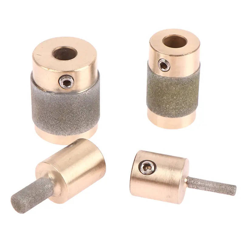 1PC 1'' 1/4'' 3/4" 1/8'' MCB01 MCB34 MCB18 MGB14 Brass Core Standard Grit Stained Glass Grinder Bit Head For Glass Stone