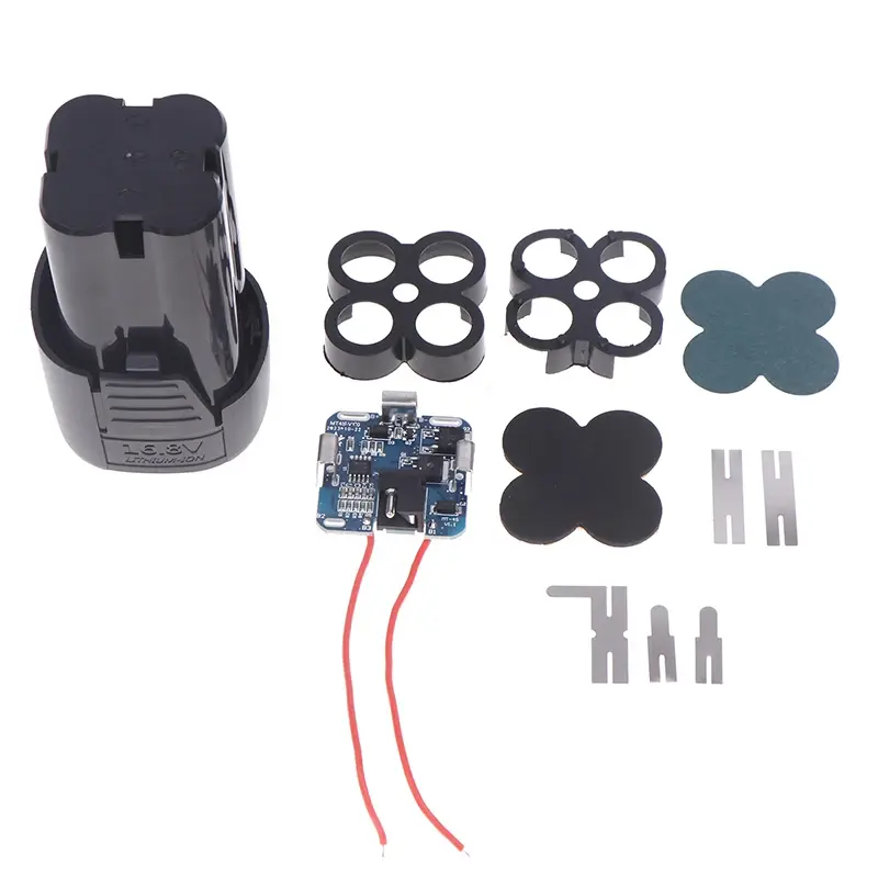 1 Set 18650 Lithium Box Circuit Pack Shell Case Bracket Hand Drill Power Li-ion Battery Protection Board Electric Tool