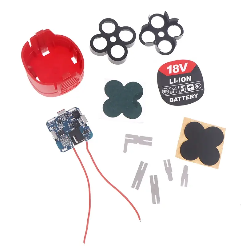 1 Set 18650 Lithium Box Circuit Pack Shell Case Bracket Hand Drill Power Li-ion Battery Protection Board Electric Tool
