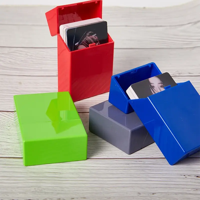 INS 3 Inch Kpop Photocard Storage Box Photo Small Card Organizer Storage Case Desk Organizer Box School Stationery