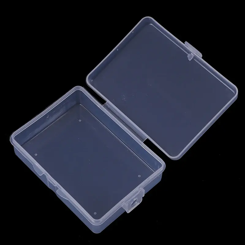Hot! Transparent PP Plastic Box Rectangular Flat Box Stationery Storage Boxes Fishing Gear Jewelry Packaging Boxes Supplies