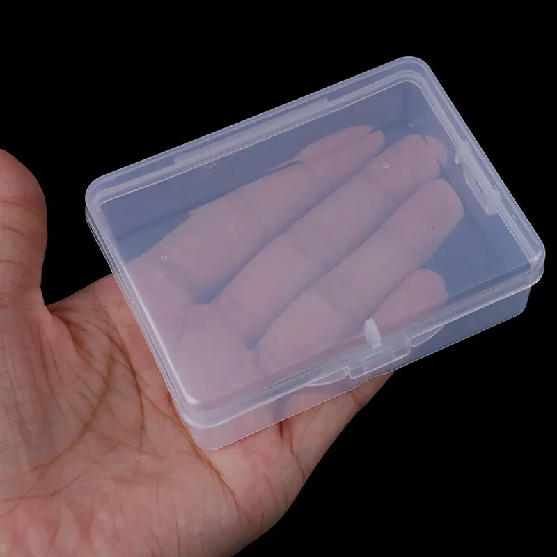 Hot! Transparent PP Plastic Box Rectangular Flat Box Stationery Storage Boxes Fishing Gear Jewelry Packaging Boxes Supplies