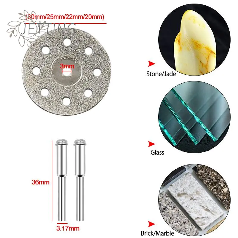 31pcs Diamond Cutting Discs Sanding Grinding Wheel Circular Saw Blade Woodworking Metal Dremel Mini Drill Rotary Tool Access