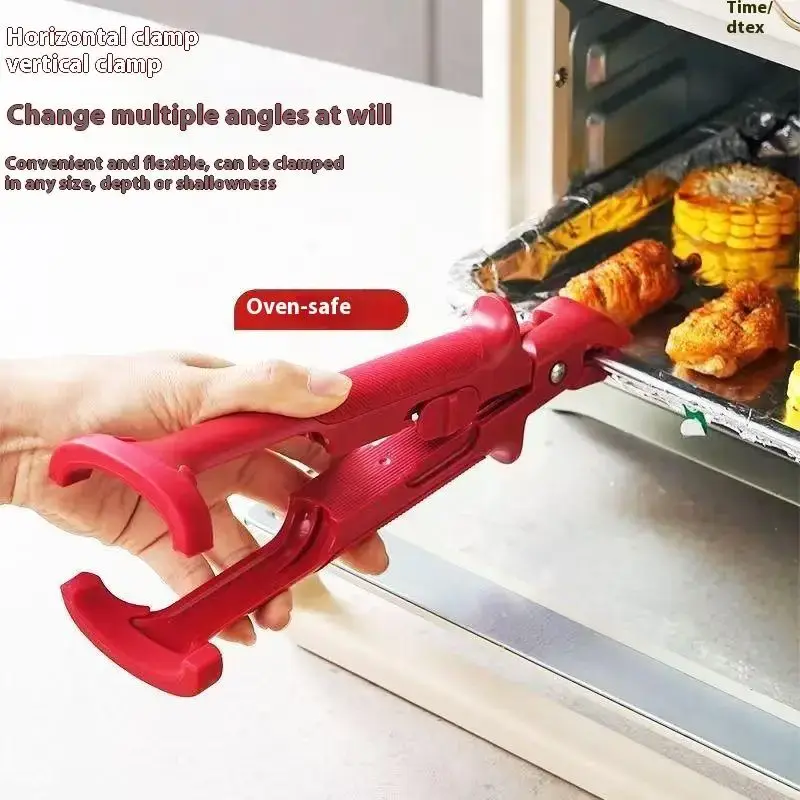 Anti-scald Clip Silicone Kitchen Anti Scald Plate Bowl Dish Pot Holder Anti-hot Clip Lifter Kitchen Accessories Gadget