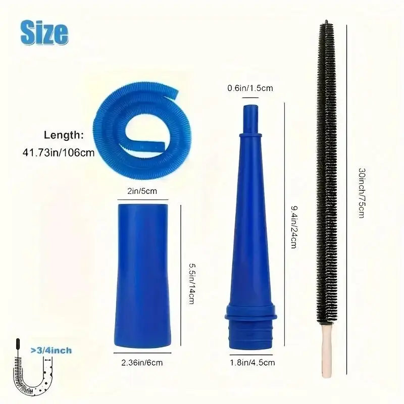 1Set Dryer Vent Cleaning Kit Vacuum Accessory Flexible Dryer Lint Remover And Flexible Dryer Lint Brush For Washing And Dryer