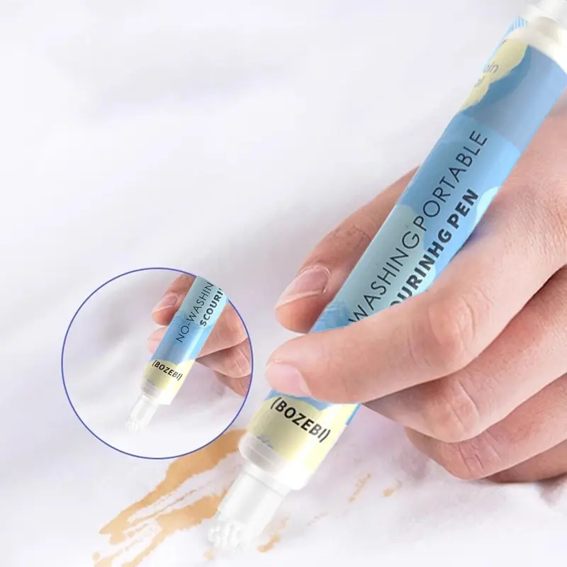 1/3/5Pcs 10ml Instant Stain Cleaner Decontamination Pen Clothes Cleaning Brush Portable Travel-Friendly Works On Food Drink Spot