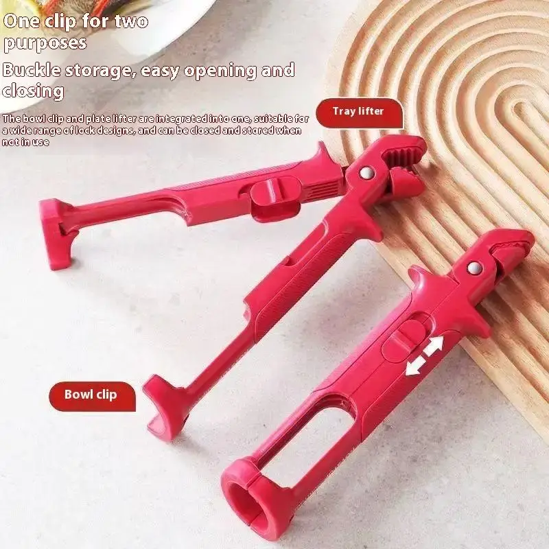 Anti-scald Clip Silicone Kitchen Anti Scald Plate Bowl Dish Pot Holder Anti-hot Clip Lifter Kitchen Accessories Gadget