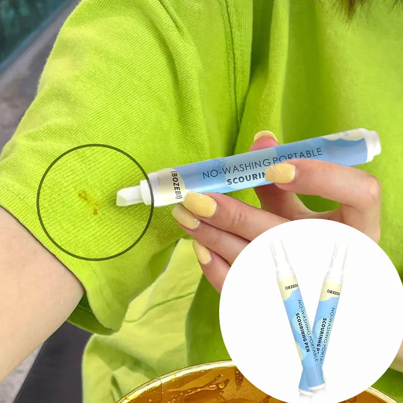 1/3/5Pcs 10ml Instant Stain Cleaner Decontamination Pen Clothes Cleaning Brush Portable Travel-Friendly Works On Food Drink Spot
