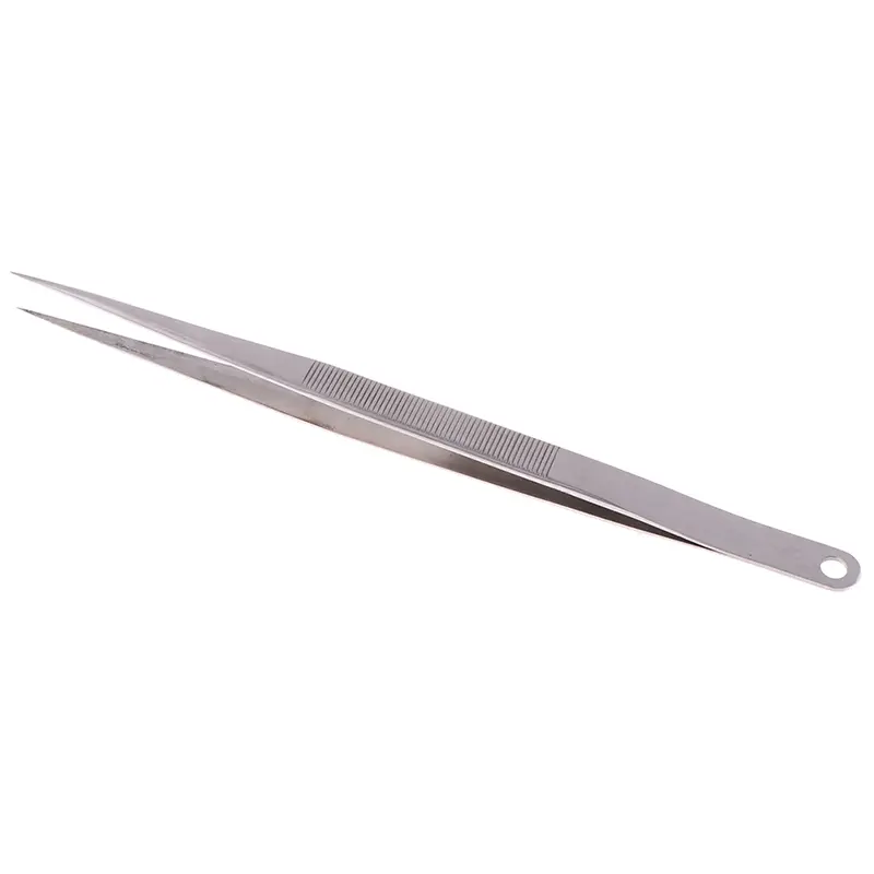 1Pcs 18cm Long Stainless Steel Electronic Pointed Tip Straight Tweezer Forceps Tweezers