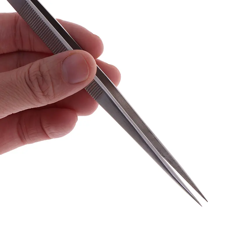 1Pcs 18cm Long Stainless Steel Electronic Pointed Tip Straight Tweezer Forceps Tweezers