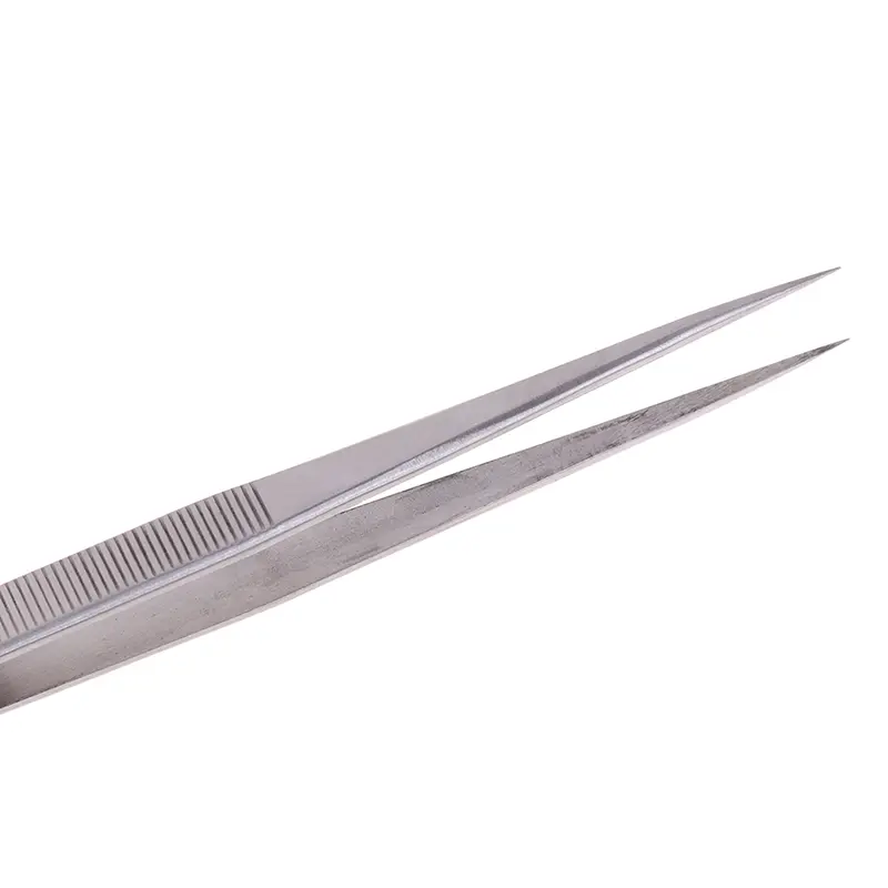 1Pcs 18cm Long Stainless Steel Electronic Pointed Tip Straight Tweezer Forceps Tweezers