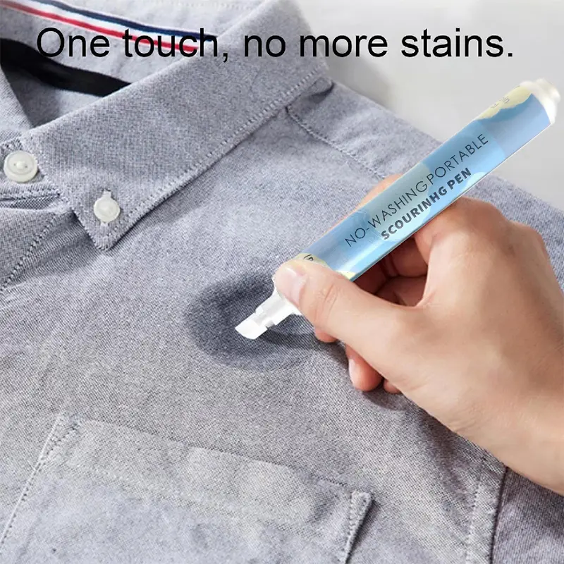 1/3/5Pcs 10ml Instant Stain Cleaner Decontamination Pen Clothes Cleaning Brush Portable Travel-Friendly Works On Food Drink Spot