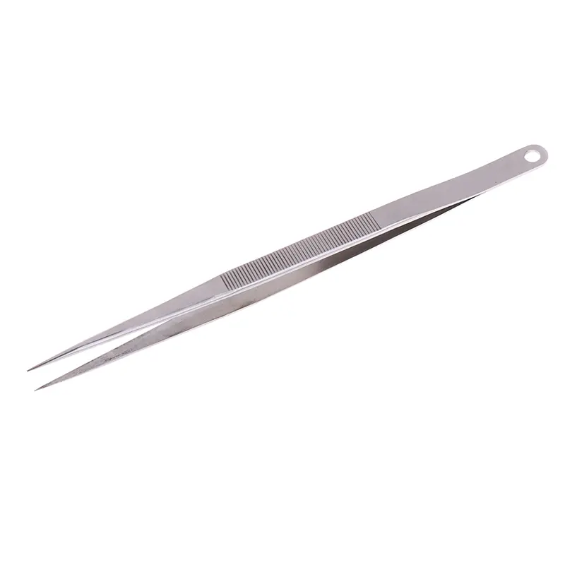 1Pcs 18cm Long Stainless Steel Electronic Pointed Tip Straight Tweezer Forceps Tweezers