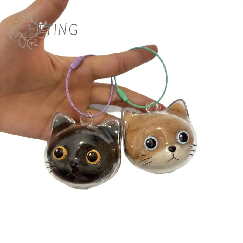 Pet Hair Keepsake Box Memorial Bottle For Cat Fur Storage Container For DIY Decoration Gift For Pet Lovers Home Display
