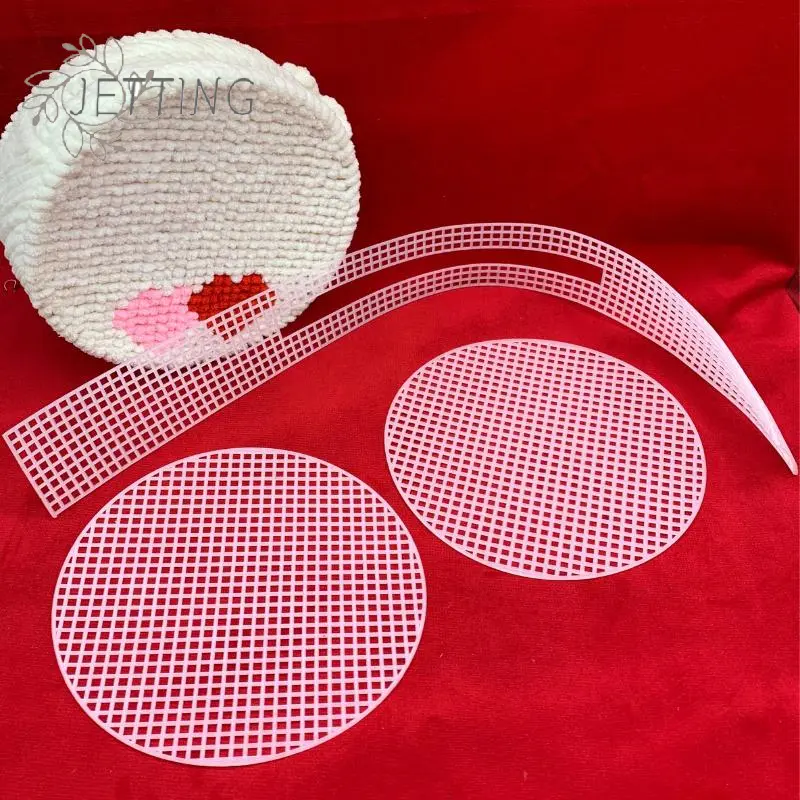1 Set Handbag Shoulder Bag Mesh Cover Bag Bag Accessories Auxiliary Knitting Plastic Mesh Kit DIY Craft Bag Knitting Materials